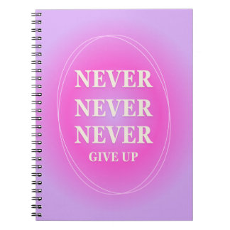 CARNET NEVER GIVE UP