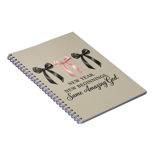 Carnet New Year New Beginnings Same Amazing God Religious (Côté Droit)