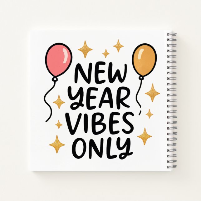 Carnet "New Year Vibes Only" Spiral Notebook (Dos)
