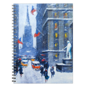 Carnet New York City. Hiver. Cadeau de Noël en beaux-arts