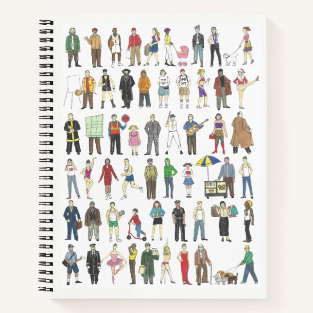 Carnet New York City People NYC Citizens Humains Voisins (Devant)