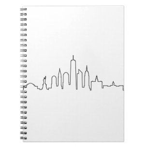 Carnet NEW YORK NYC Manhattan USA City Skyline Silhouette