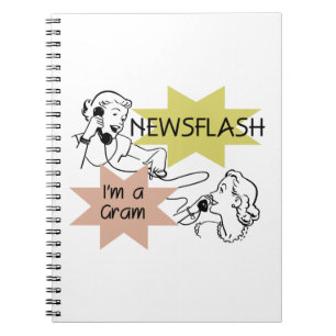 Carnet Newsflash Je suis un cadeau Gram