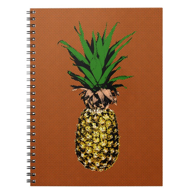 Carnet Newsprint ananas (Devant)