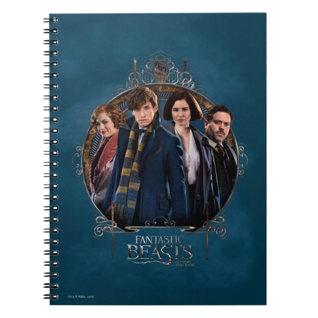 Carnet NEWT SCAMANDER™ et entreprise Art Nouveau Frame (Devant)