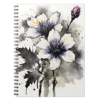 Carnet Nigella - Watercolor flowers