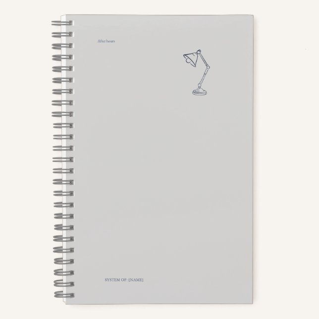 Carnet Night Lamp-Midnight Cartographer  (Recto)