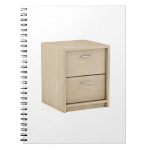 Carnet Nightstand en bois avec deux tiroirs