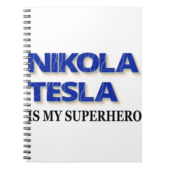 Carnet Nikola Tesla est mon super-héros (Devant)