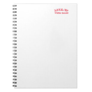 carnet "niveau up your game"