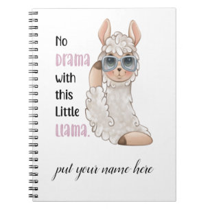 Carnet No Drama Llama Editable Notebook