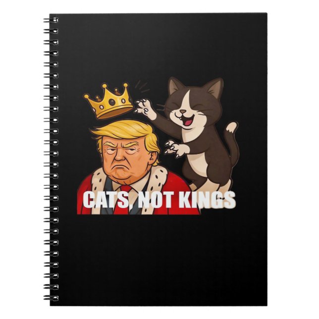 Carnet No Kings Anti Cats Classic Funny Design (Devant)