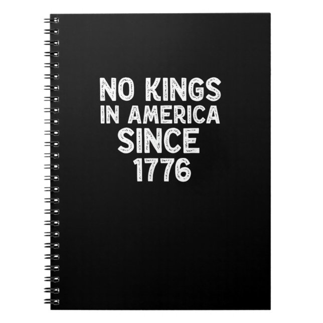Carnet No Kings In America Since 1776 Democrats Patriotic (Devant)