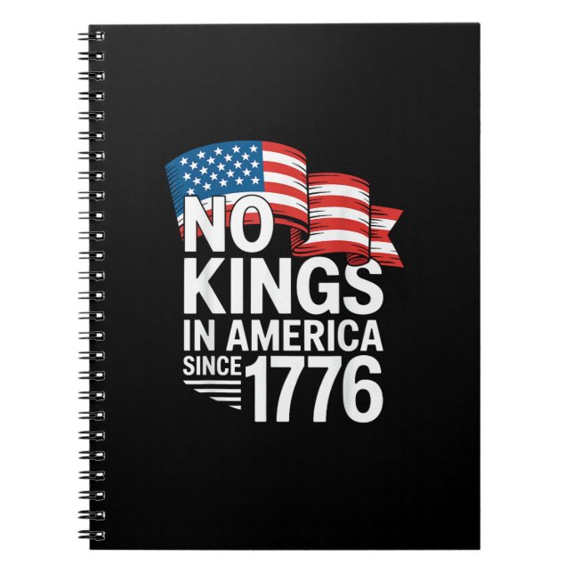 Carnet No Kings In America Since 1776 Protest Creative St (Devant)