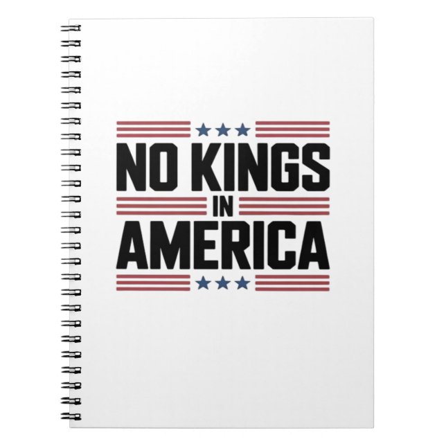 Carnet No Kings In America USA Creative Style (Devant)