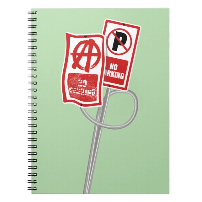 Carnet No parking anarchy sign (Devant)