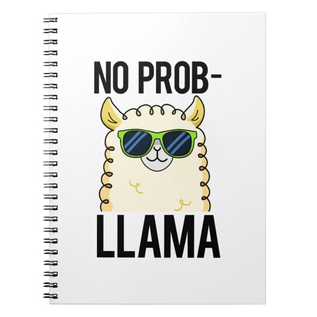 Carnet No-Prob-Llama Drôle Cool Llama Pun (Devant)