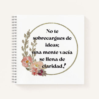 Carnet No te sobrecargues de ideas