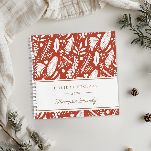Carnet Noël d'hiver Foliage Recettes de vacances (Créateur téléchargé)