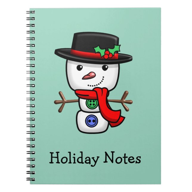 Carnet Noël Jolly Snowman (Devant)