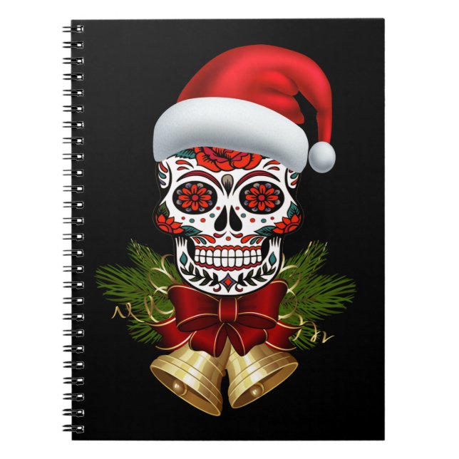 Carnet Noël Père Noël Jour Du Crâne Sugar Morts (Devant)