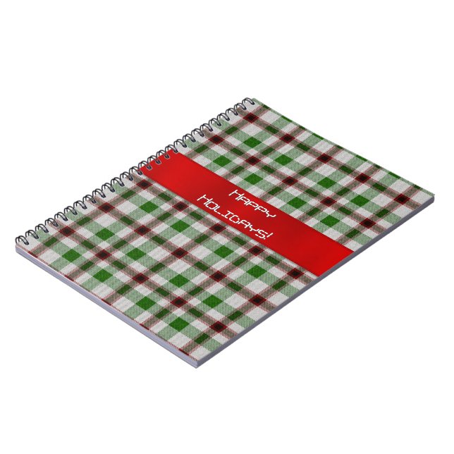 Carnet Noël Planté De Ruban Rouge (Côté gauche)
