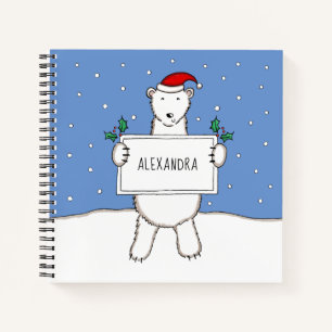 Carnet Noël Polaire de Noël personnalisé