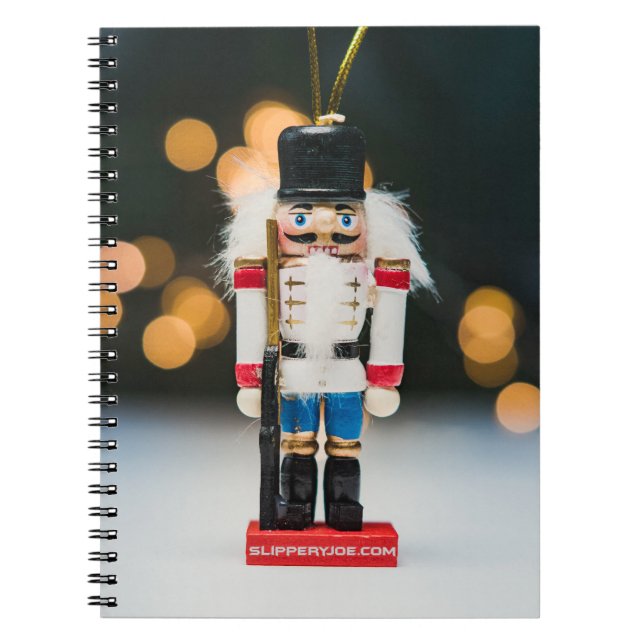 Carnet Noël SlipperyJoe nutcracker figurine ornement (Devant)
