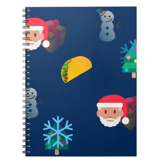 Carnet noël taco emoji (Devant)