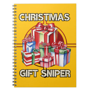 Carnet Noël, tireur d'élite, cadeau, armée