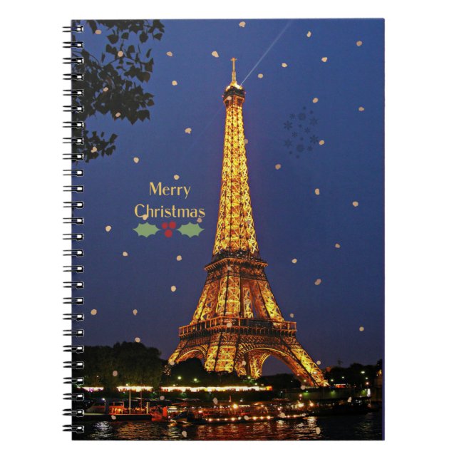 Carnet Noël Tour Eiffel (Devant)