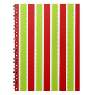 Carnet Noël Vacances Vert & Rouge Motif