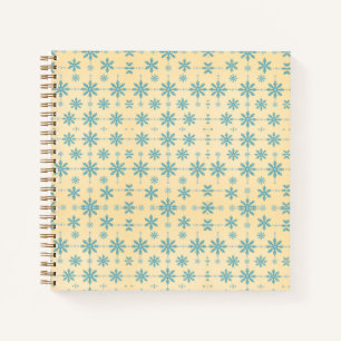 Carnet Noël vintage aux flocs à neige