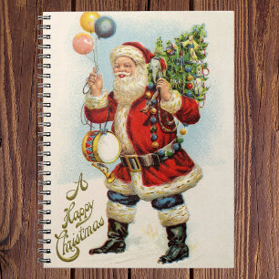 Carnet Noël vintage, Ballons du Père Noël victorien