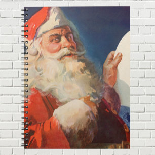 Carnet Noël vintage, Père Noël Liste des gentils et des m