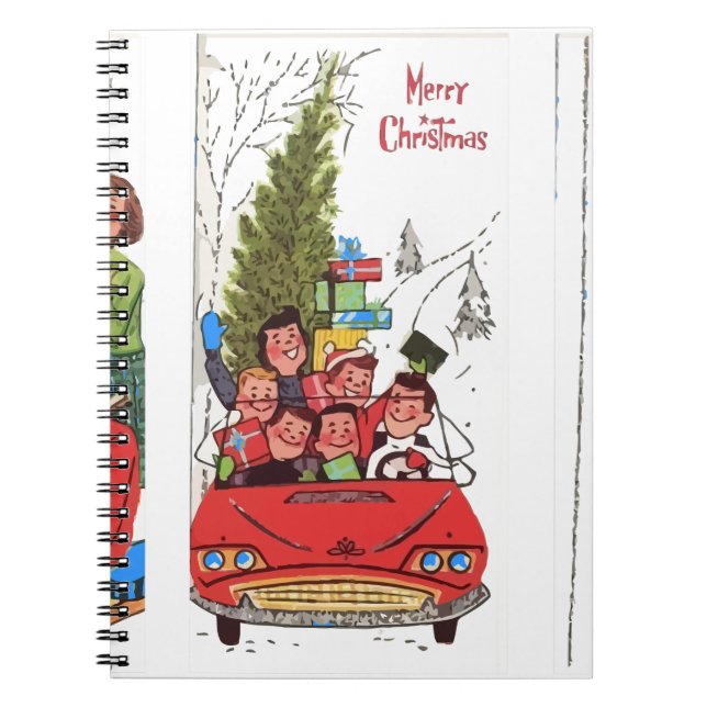 Carnet Noël vintage rockabilly (Devant)