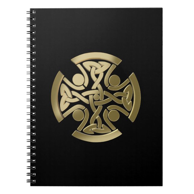 Carnet noeud d'or celtique (Devant)