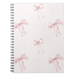 Carnet Nœuds à rayures roses