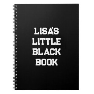 Carnet noir de style sportif vierge