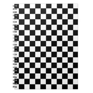 Carnet Noir et blanc Checkered