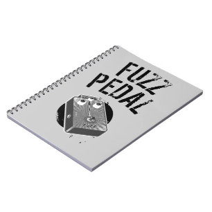Carnet Noir et blanc psychédéliques de duvet de guitare