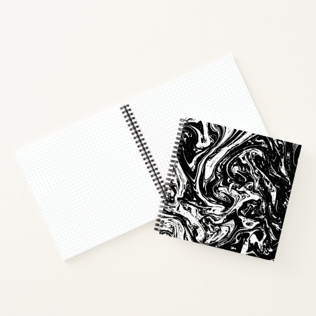 Carnet Noir et Marbre blanc (Intérieur)