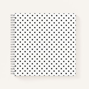 Carnet Noir sur Pois blancs