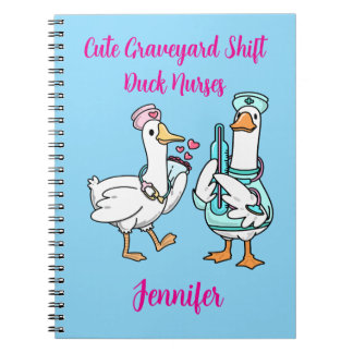 Carnet Nom de canard mignon pour infirmières drôle d'équi