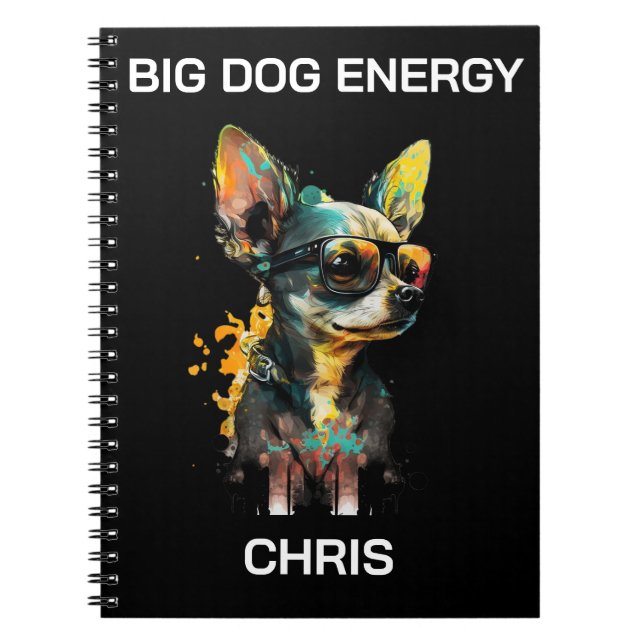 Carnet Nom de Chihuahua artistique (Devant)
