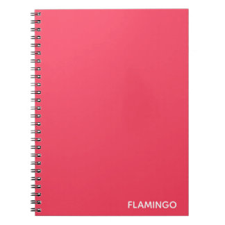 Carnet Nom de couleur rose Flamant rose