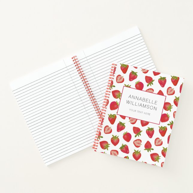 Carnet Nom de fraise (Intérieur)