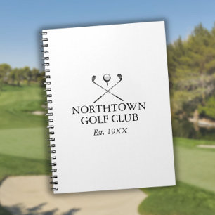 Carnet Nom de golf personnalisé classique