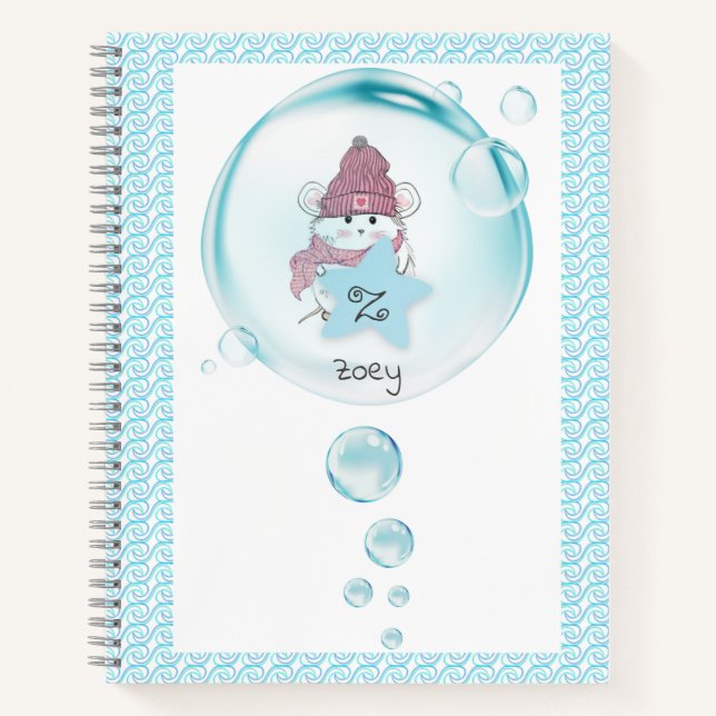 Carnet Nom de la bulle de savon Little Hamster (Devant)