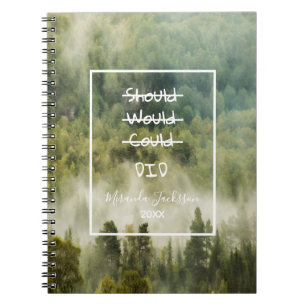 Carnet Nom de la nature motivante de la forêt tropicale v